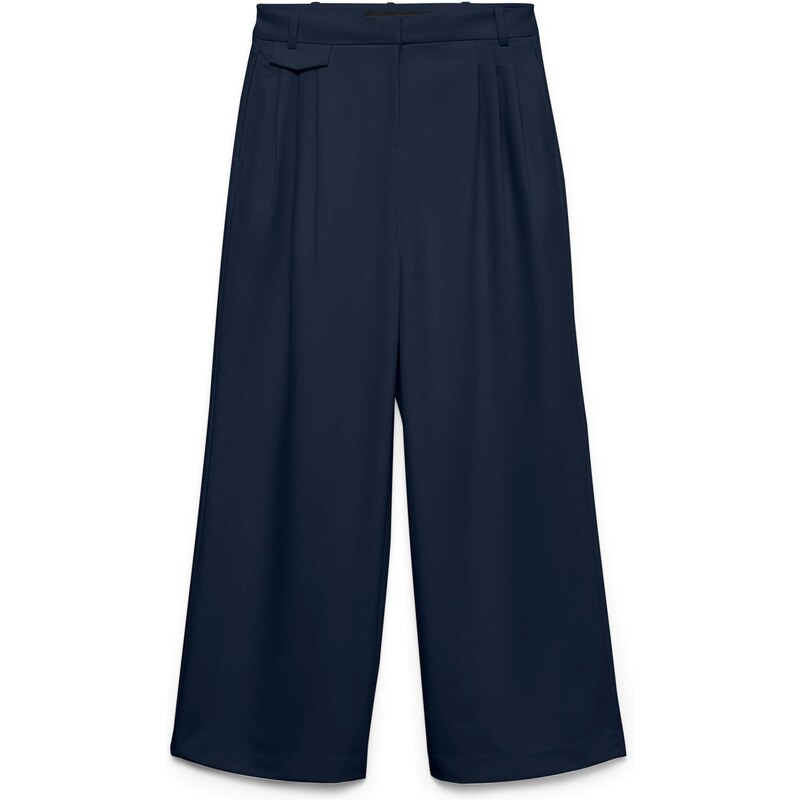 VERO MODA Kalhoty se sklady v pase VMDREA tmavě modrá