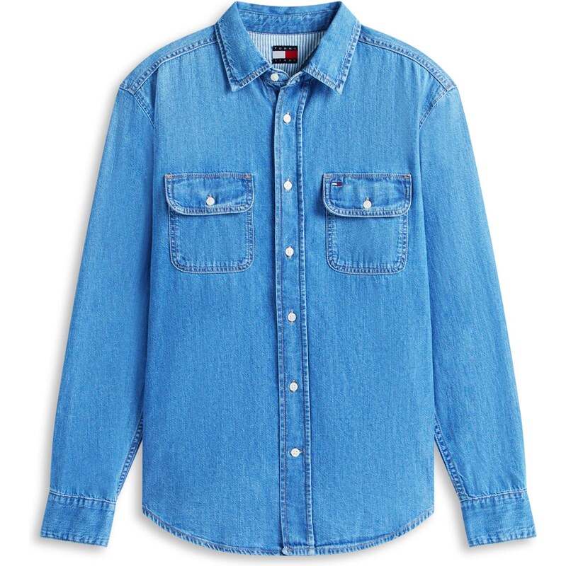 Tommy Jeans Košile modrá džínovina