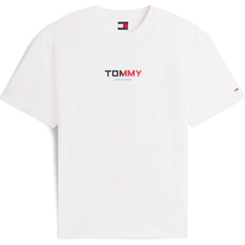 Tommy Jeans Tričko námořnická modř / světlemodrá / červená / bílá
