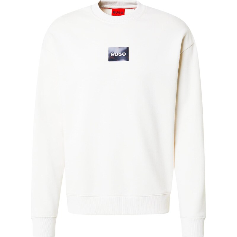 HUGO Mikina Daylo černá / offwhite