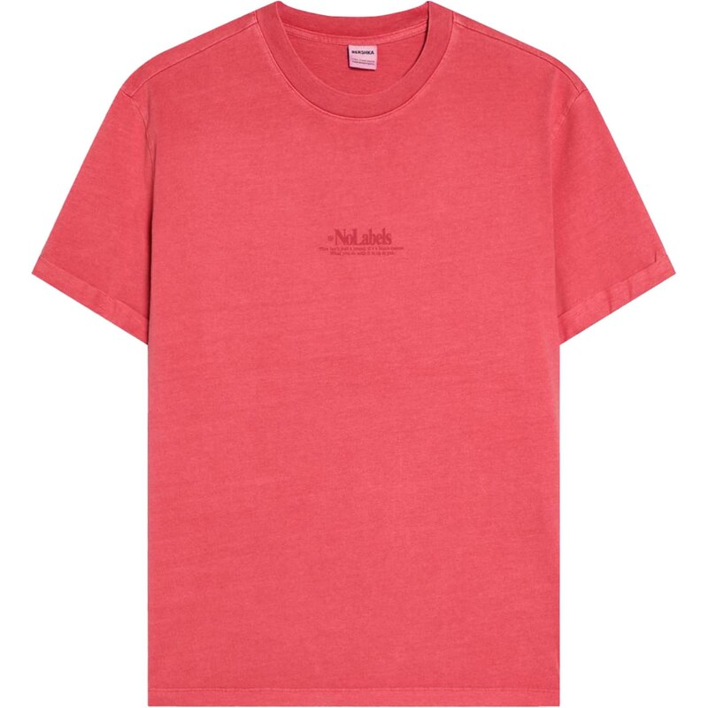 Bershka Tričko Thug červená