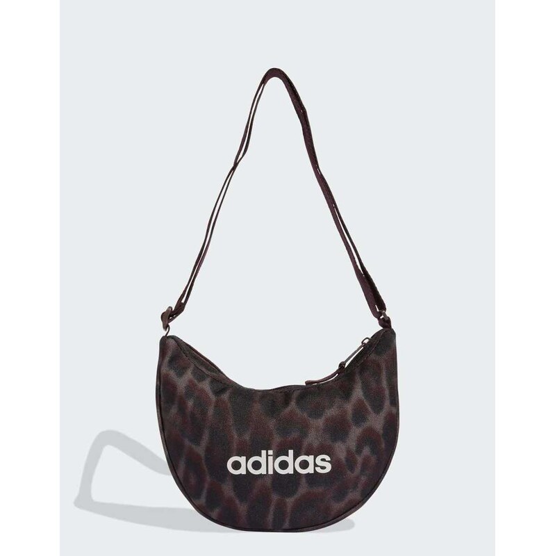 adidas performance Linear essential graphic pouch in brown-Green 115496392