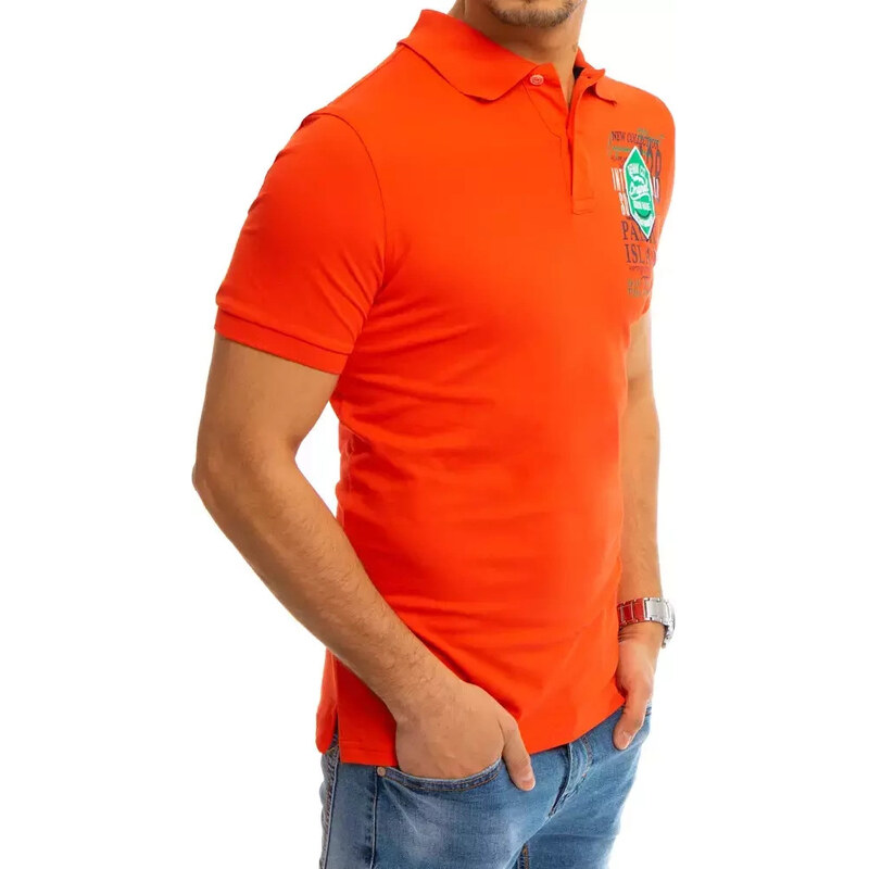 Dstreet korálové polo tričko s potiskem model 21963103 -