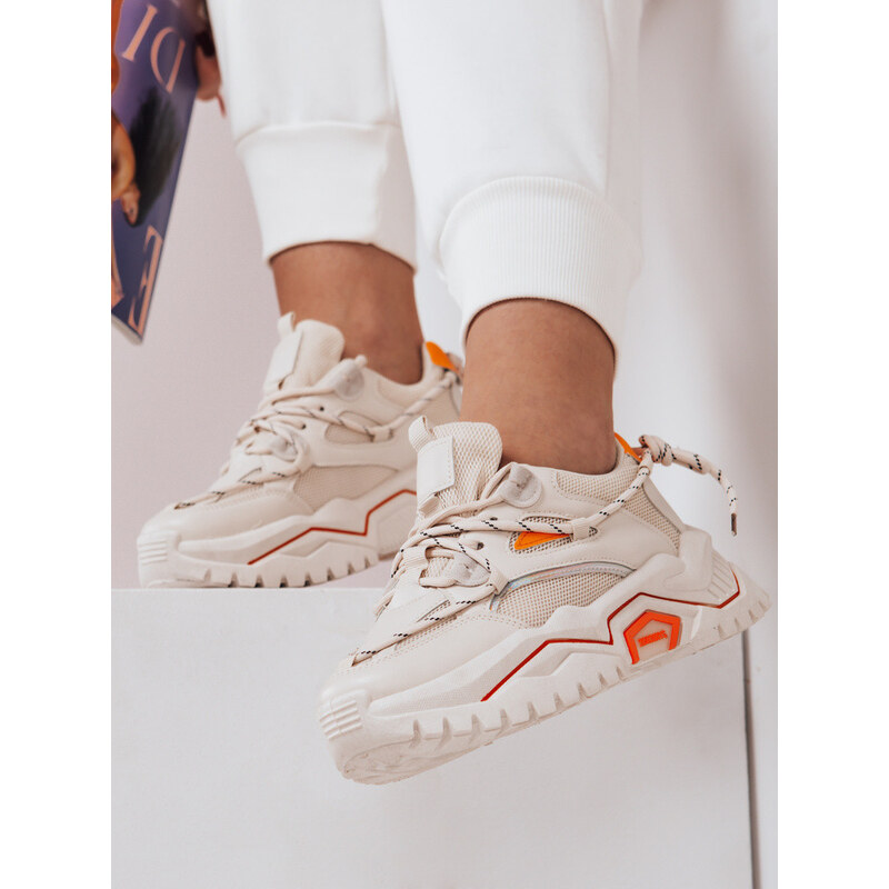 Dámské béžové tenisky ORIS FashionStreet ZY0098