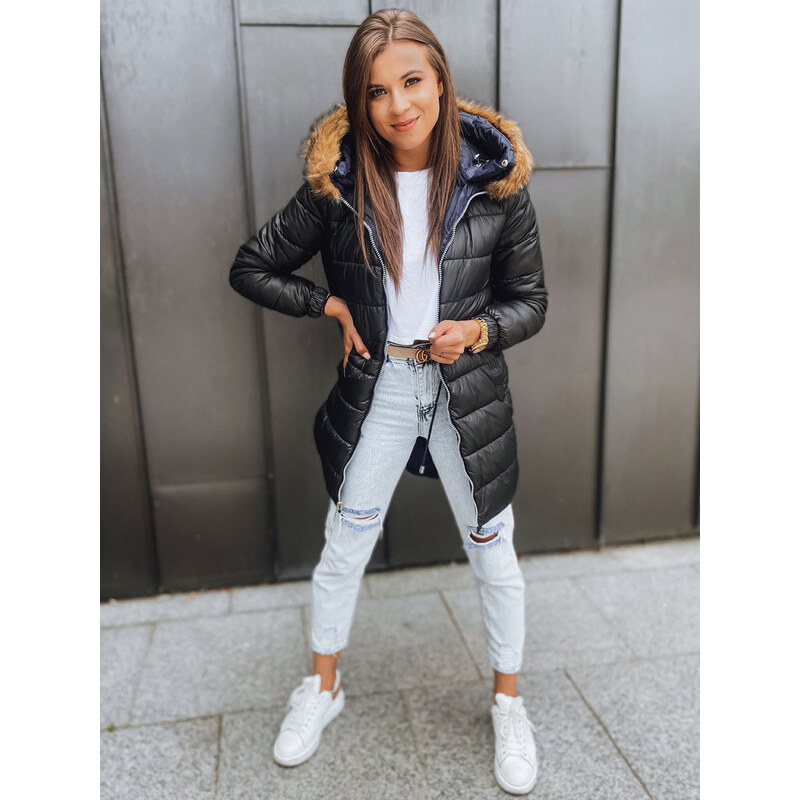 Dámská zimní bunda parka navy blue Dstreet model 21964938 -