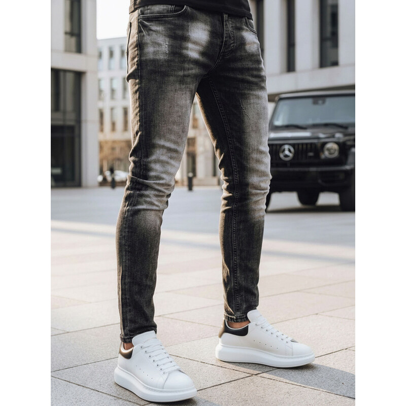 Pánské černé kalhoty FashionStreet UX3818