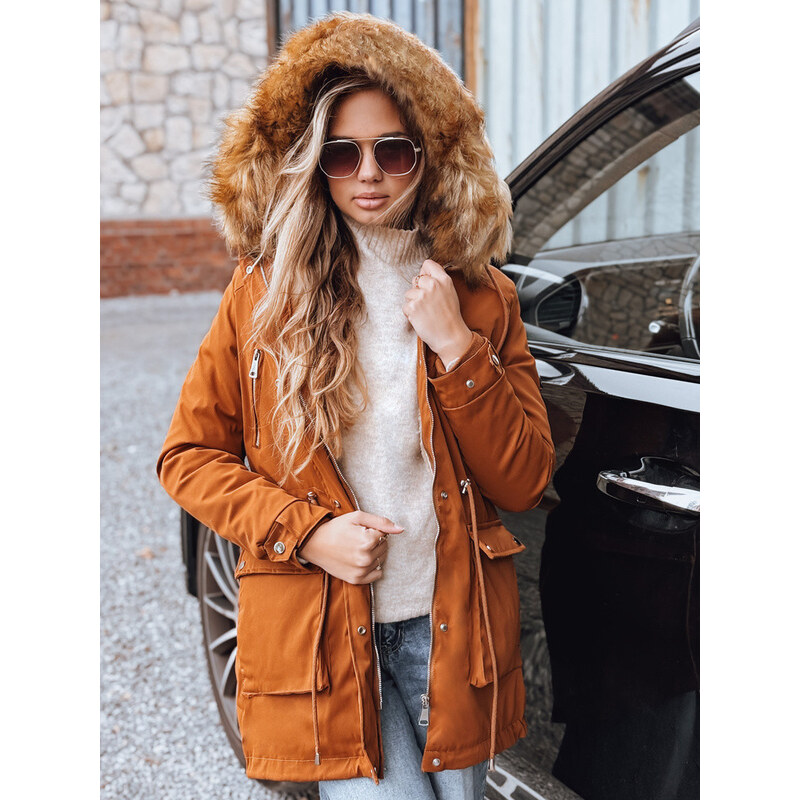 Dámská parka STELLA camel FashionStreet TY3182