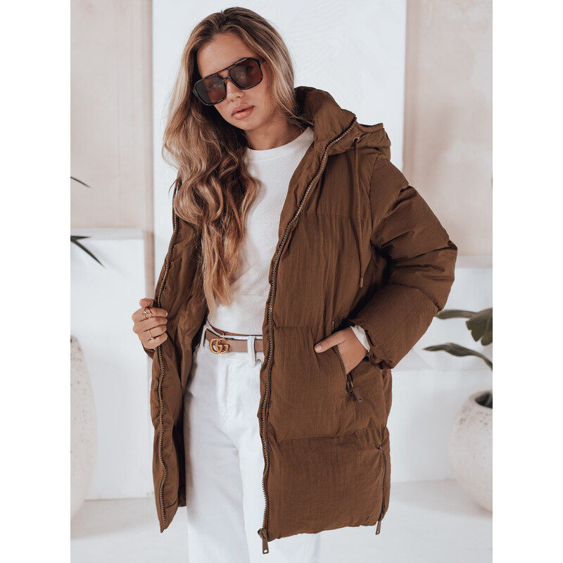 Dámská prošívaná bunda camel Dstreet model 21966287 -