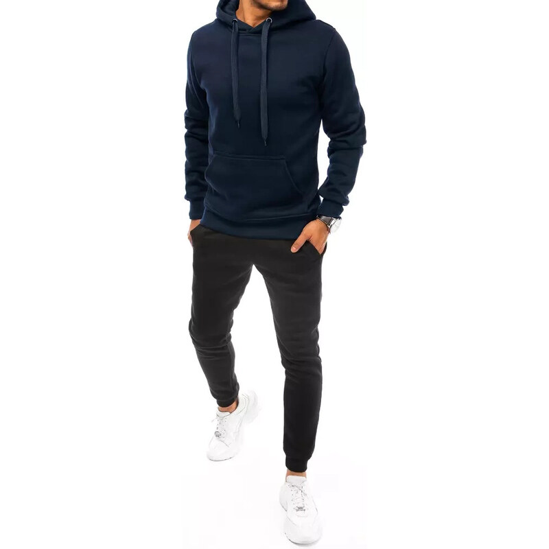 Pánské tmavě modré a černé tepláky FashionStreet AX0631