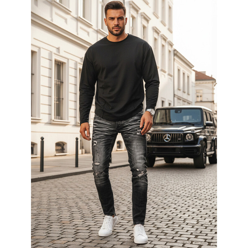 Pánské džínové kalhoty černé Dstreet model 21968469 -