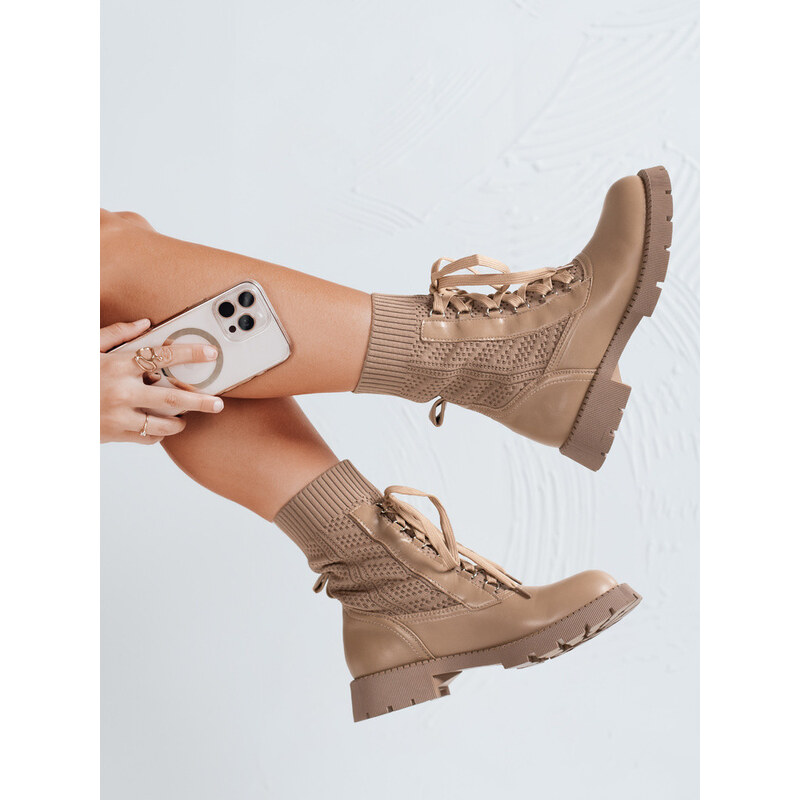 Dámské boty HOLLYHOCK beige FashionStreet ZY0372