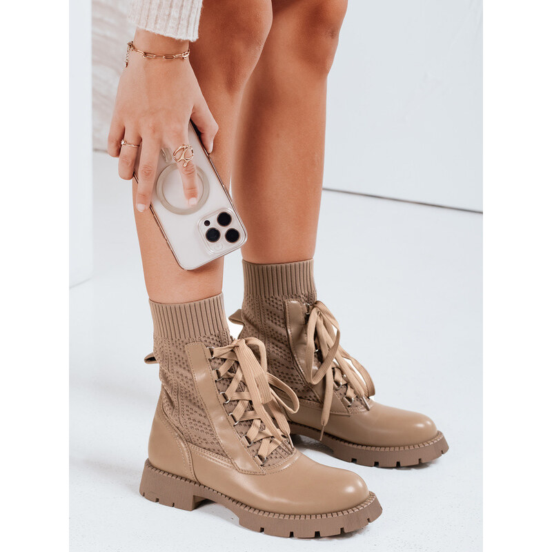 Dámské boty beige Dstreet model 21971405 - FashionStreet