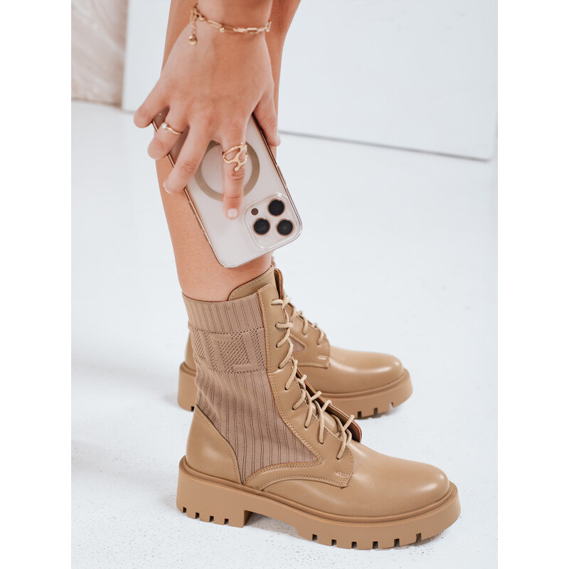 Dámské khaki boty Dstreet model 21971419 - FashionStreet