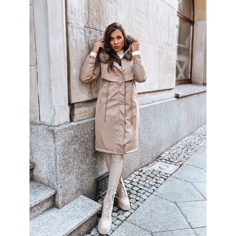 Dámská zimní bunda parka beige Dstreet model 21971507 -
