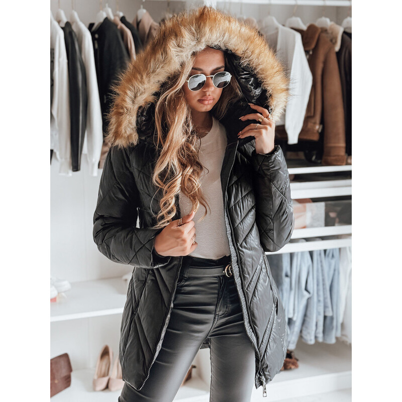 Dámská prošívaná zimní bunda SOLARIS černá FashionStreet TY4007 113426907