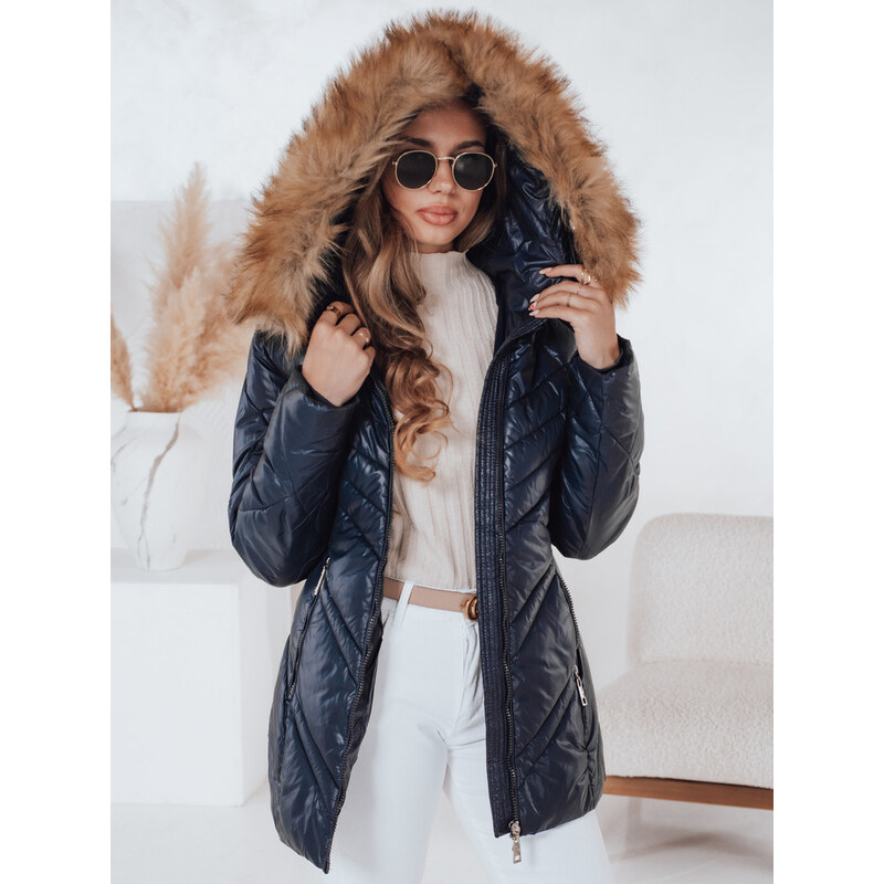 Dámská prošívaná zimní bunda SOLARIS navy blue FashionStreet TY4009 113426909