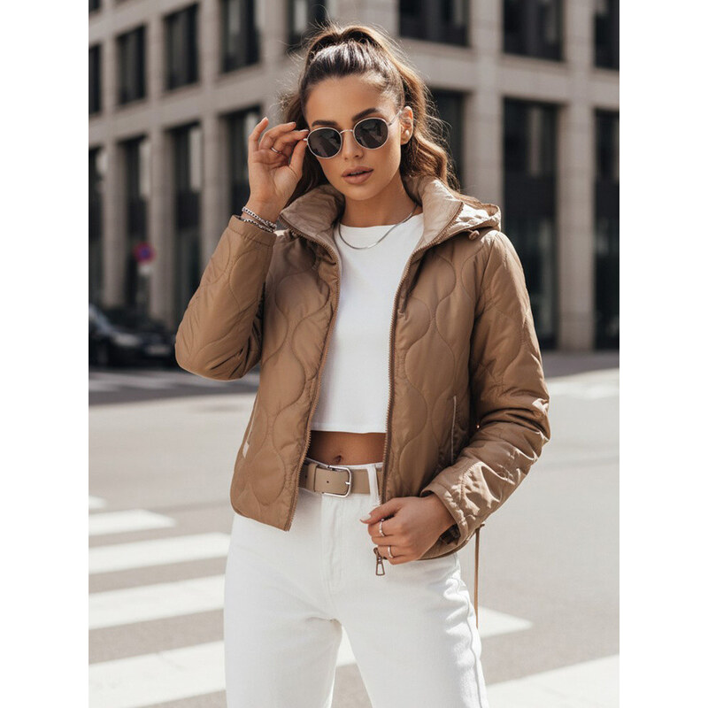 Dámská prošívaná bunda MAXWELL beige FashionStreet TY4110 113426932
