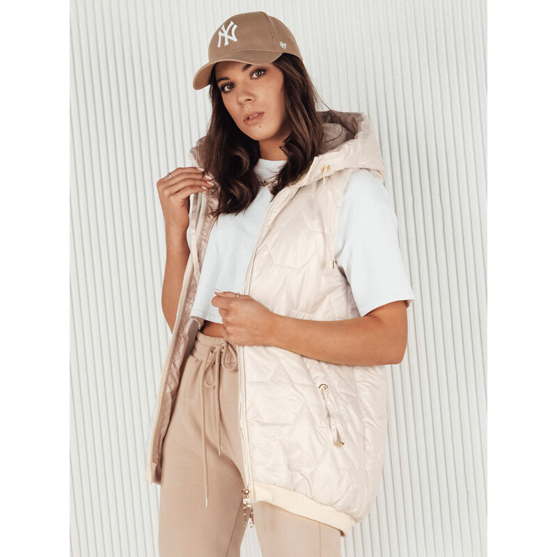 Dámská prošívaná vesta COLINE bílá FashionStreet TY4114 113426936