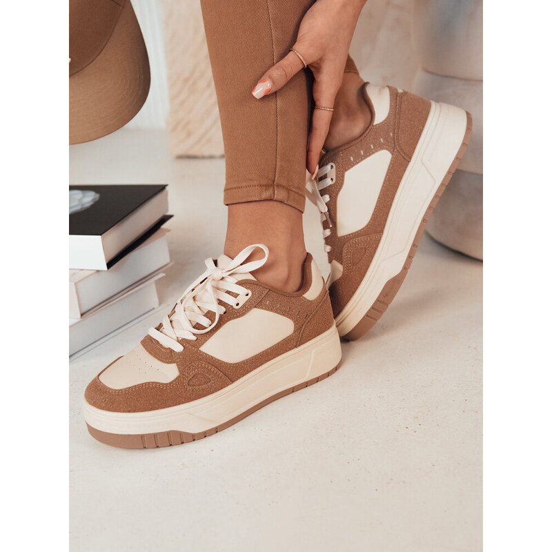 Dámské tenisky LETUR dark beige FashionStreet ZY0470 113426960