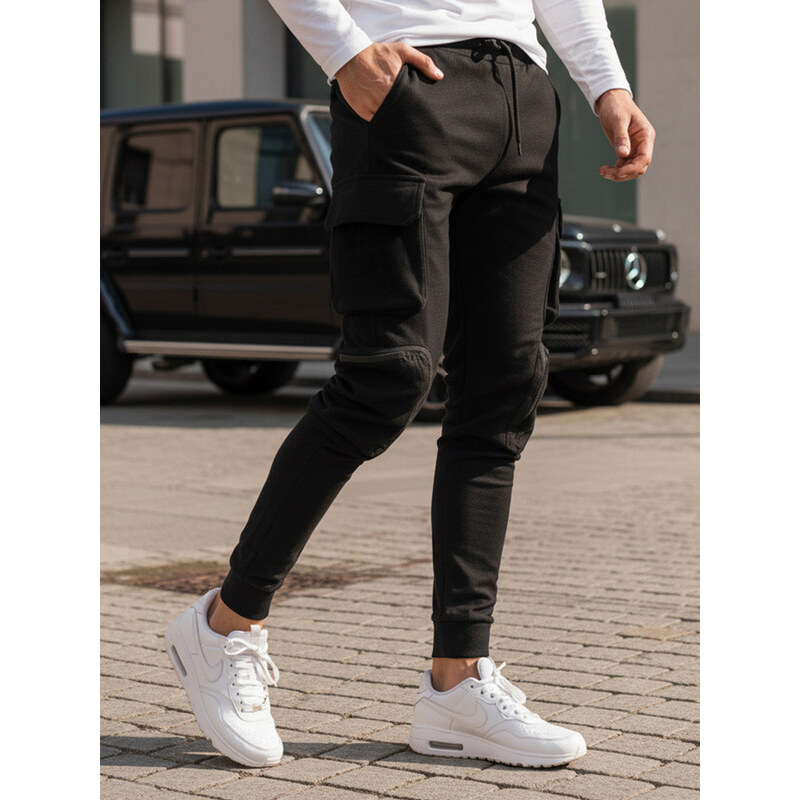 Pánské bojové kalhoty černé FashionStreet UX4164