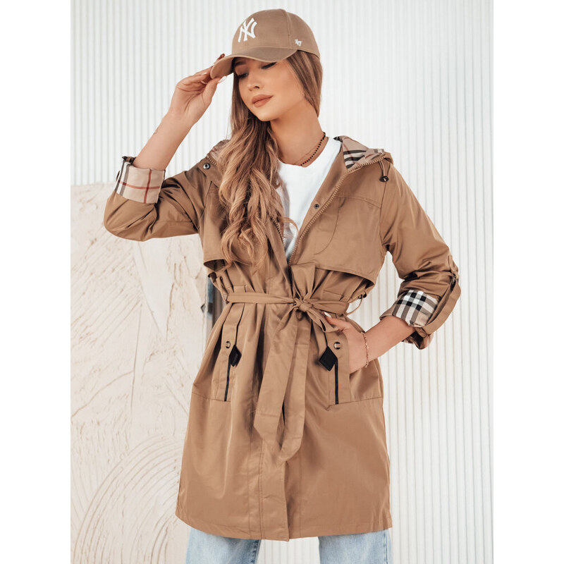 Dámská přechodná bunda parka béžová Dstreet model 21974258 -