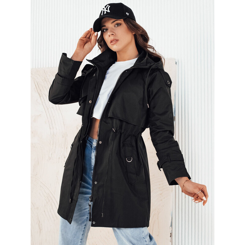 Dámská přechodná bunda parka BRENS černá FashionStreet TY4230