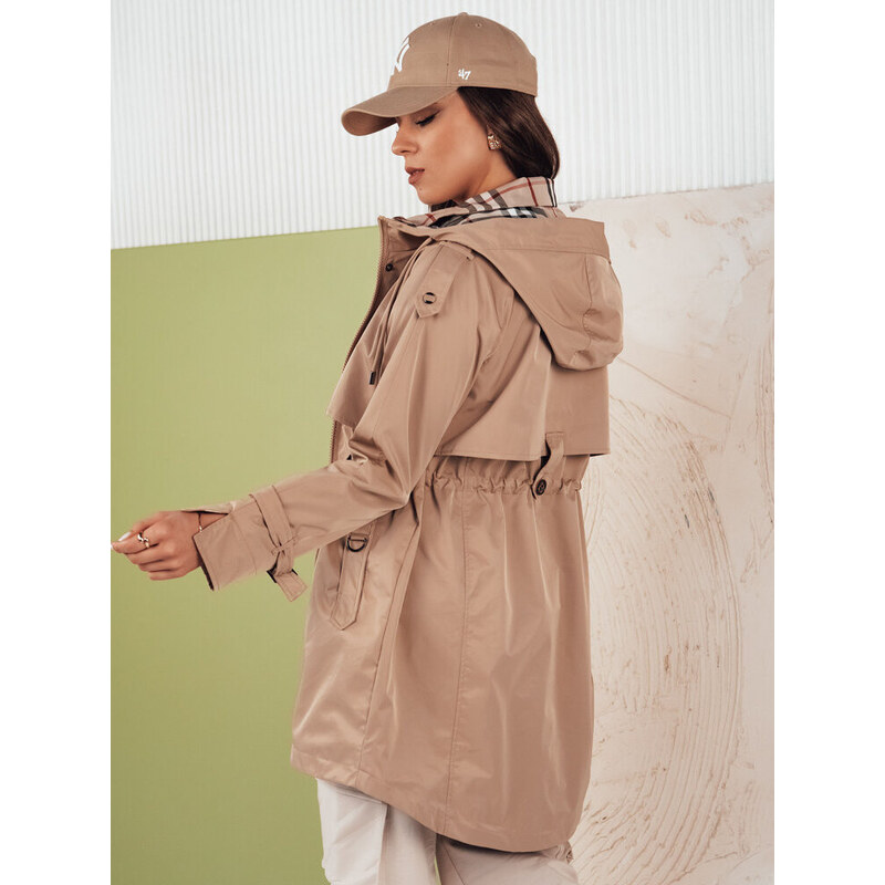 Dámská přechodná bunda parka béžová Dstreet model 21975160 -