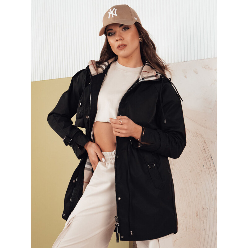 Dámská přechodná bunda parka MOZA černá FashionStreet TY4285