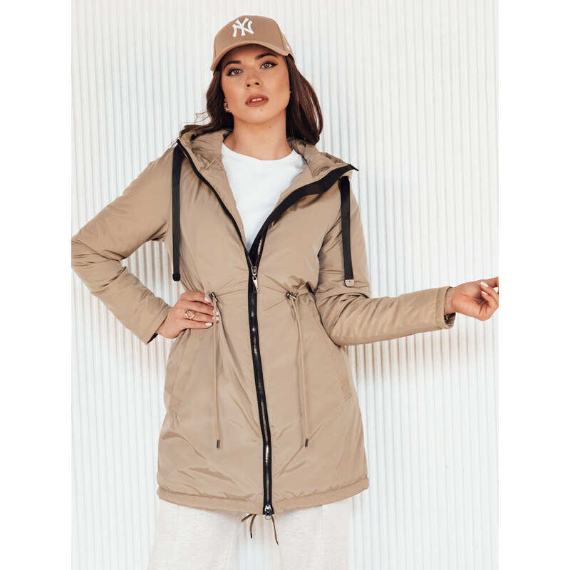 Dámská přechodná bunda parka VERCHA beige FashionStreet TY4261