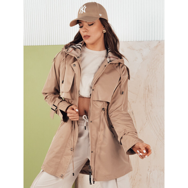 Dámská přechodná bunda parka MOZA béžová FashionStreet TY4283