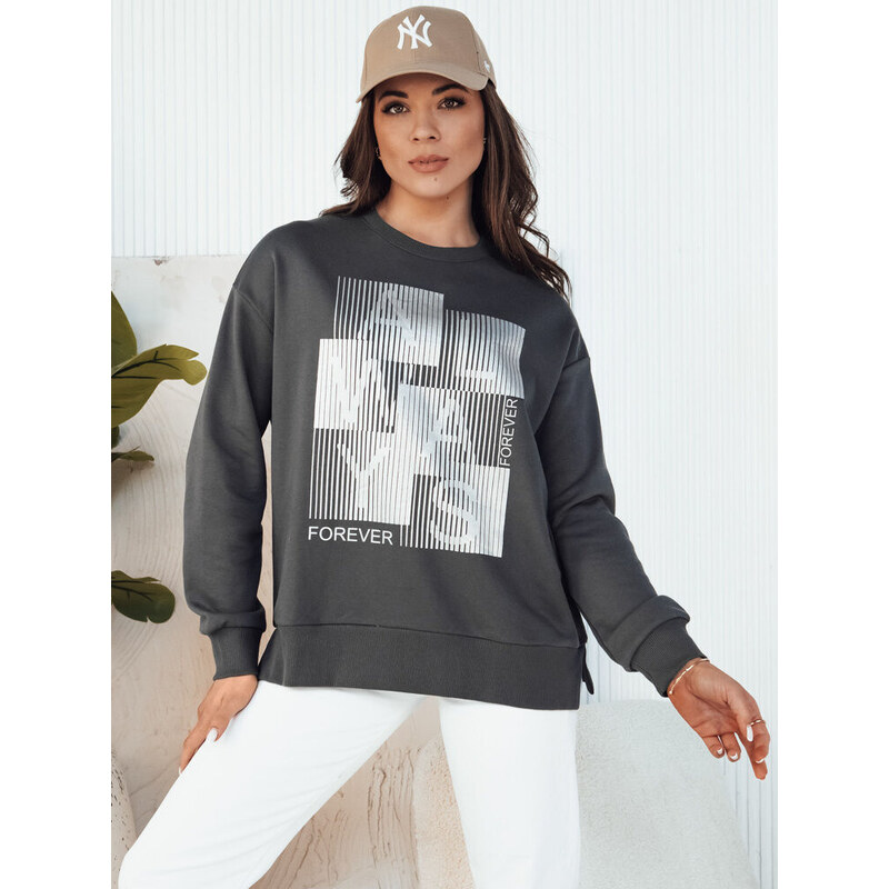 Dámská mikina FEMMES v grafitové barvě FashionStreet BY1283