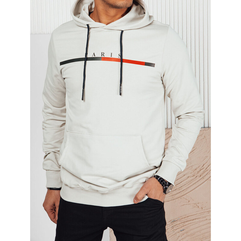 Pánská šedá mikina s potiskem FashionStreet BX5729