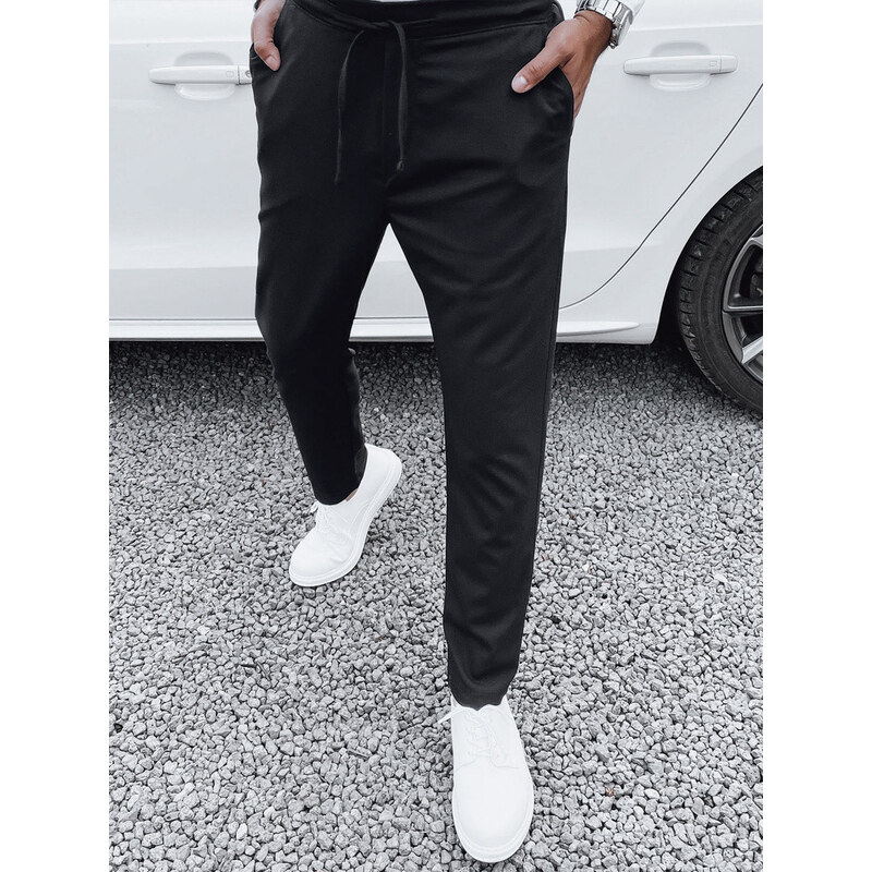 Pánské černé kalhoty FashionStreet UX4413