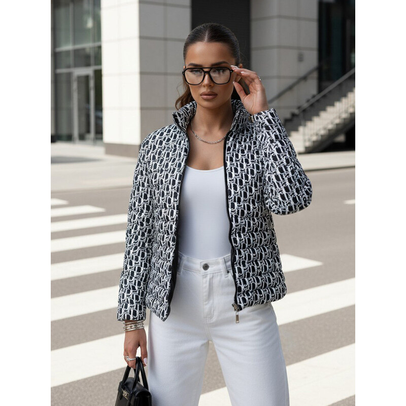 Dámská přechodná krátká prošívaná bunda MY DEAR černá FashionStreet 113427261