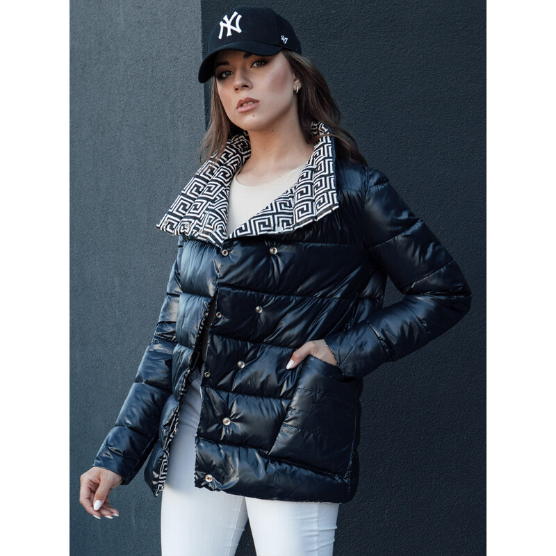 Dámská prošívaná přechodová bunda DELSY navy blue FashionStreet TY4465 113427247