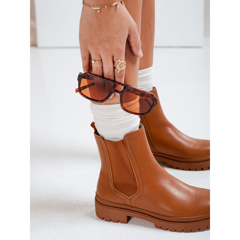 Dámské kozačky camel Dstreet model 21981358 - FashionStreet
