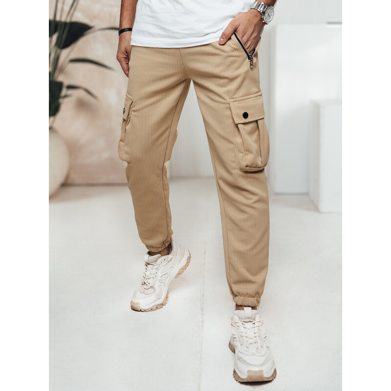 Pánské kalhoty cargo khaki FashionStreet UX4464