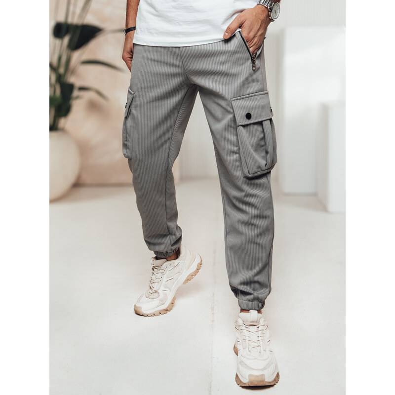 FashionStreet šedé pánské kalhoty UX4463