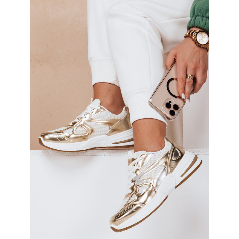 Dámské tenisky s plochou podrážkou ROYALFIT gold FashionStreet