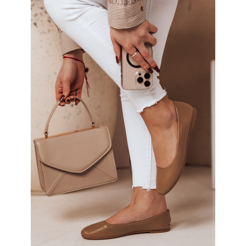 Dámské baleríny FRLINE khaki FashionStreet ZY0669