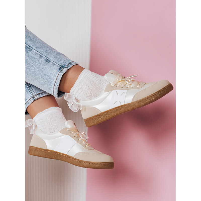 Dámské sportovní tenisky beige Dstreet model 21984000 -