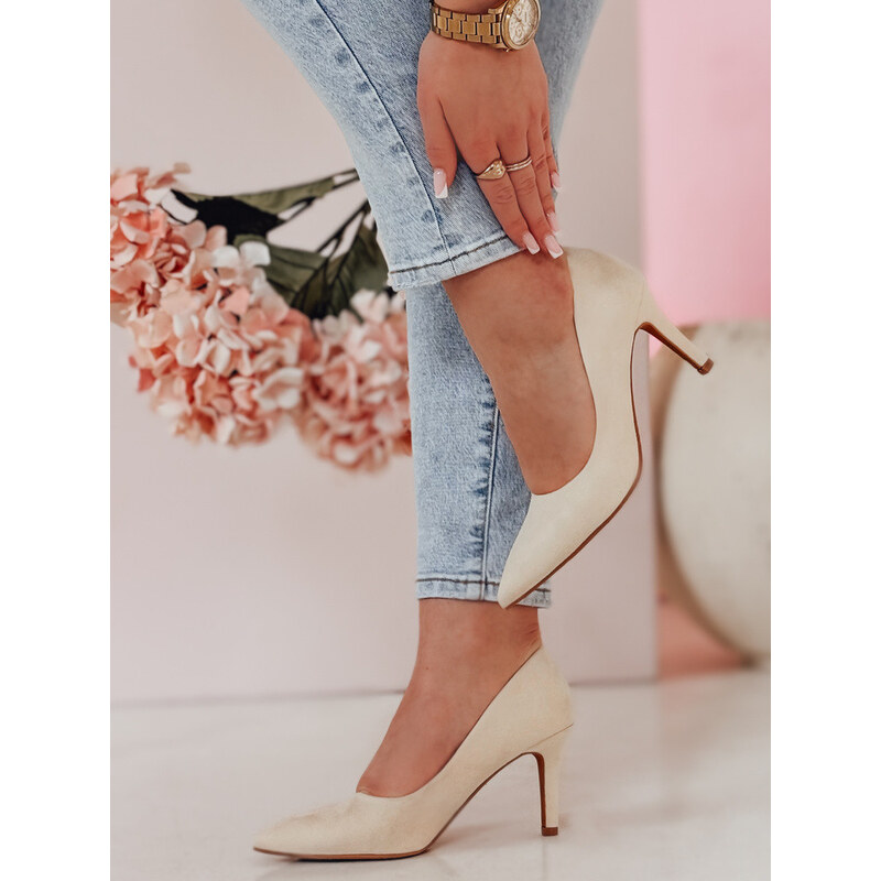 Dámské béžové lodičky SEVINO FashionStreet post ZY0726