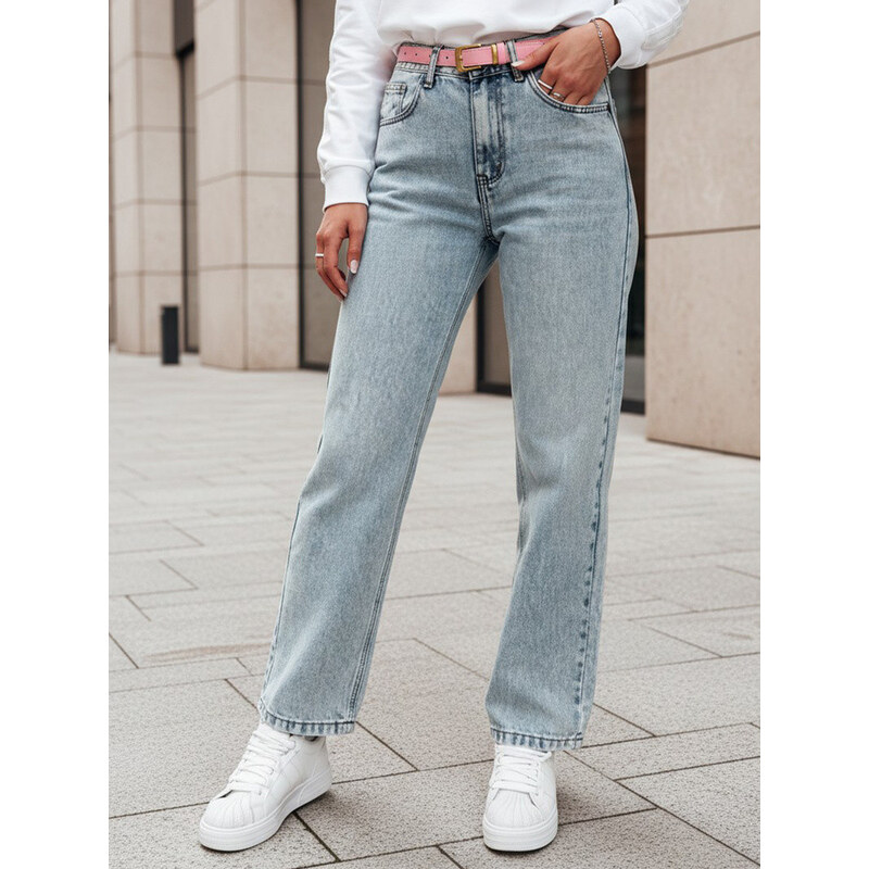 Dámské džínové kalhoty mom fit MERTINE blue FashionStreet UY2503