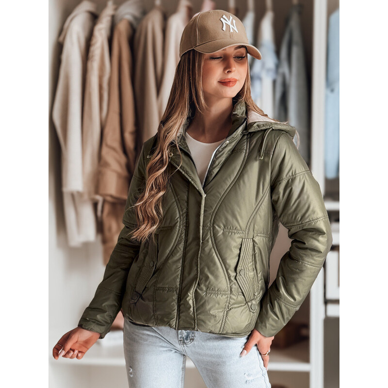Dámská přechodná prošívaná bunda MARISSIA zelená FashionStreet TY4852 113427747