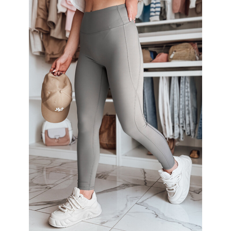 FITTATO dámské sportovní legíny tmavě šedé FashionStreet UY2609