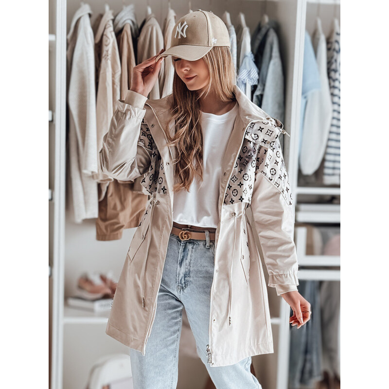 Dámská přechodná bunda parka FERIPARKA béžová FashionStreet