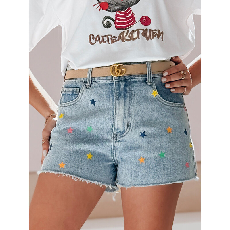 Dámské džínové šortky STARSHINE blue FashionStreet SY0463 113427795