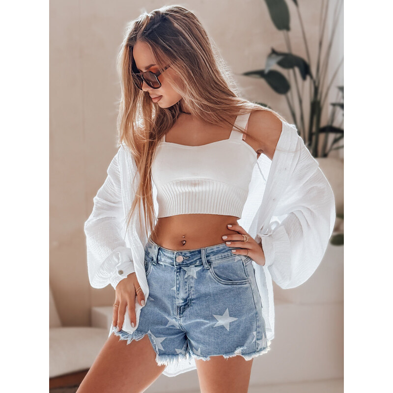 Dámské džínové šortky MOONSTAR blue FashionStreet SY0471 113427806