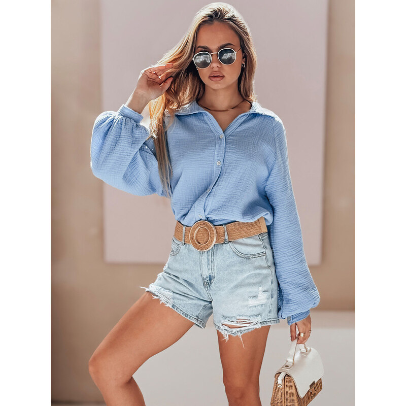 Dámské džínové šortky FOREVER ON modré FashionStreet SY0483 113427815