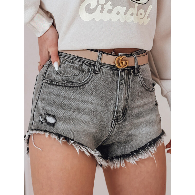 Dámské džínové šortky SHORT LIFE grey FashionStreet SY0478 113427812